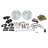 American Made Kelsey Hayes 4-Piston Front Drum to Disc Brake Conversion Kit W/DS Rotors. A154-1-DS