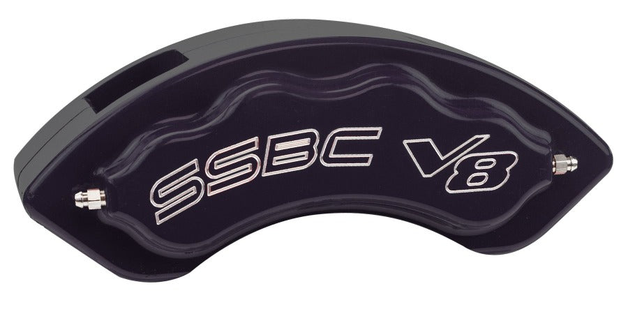American Made V8-Barbarian 8-Piston Direct Fit Billet Aluminum Rear Caliper Upgrade Kit. Black A193-10BK