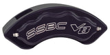 American Made V8-Barbarian 8-Piston Billet Aluminum Direct Fit Rear Disc Brake Kit W/DS Rotors. Black A193-10BK-DS