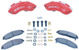 American Made V8-Barbarian 8-Piston Billet Aluminum Direct Fit Rear Disc Brake Kit W/DS Rotors.  Red A193-10R-DS