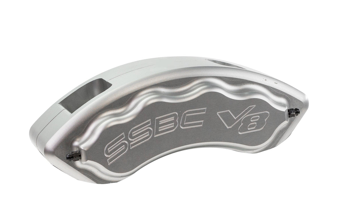 American Made V8-Barbarian 8-Piston Direct Fit Billet Aluminum Rear Caliper Upgrade Kit. Clear A193-10