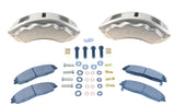 American Made V8-Barbarian 8-Piston Direct Fit Billet Aluminum Rear Caliper Upgrade Kit. Clear A193-10