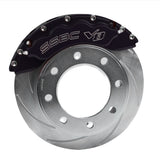 American Made V8-Barbarian 8-Piston Direct Fit Billet Aluminum Front Caliper Upgrade Kit. Black A193-1BK