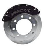 American Made V8-Barbarian 8-Piston Direct Fit Billet Aluminum Front Disc Brake Kit W/DS Rotors. Black A193-1BK-DS