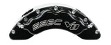 American Made V8-Barbarian 8-Piston Direct Fit Billet Aluminum Front Caliper Upgrade Kit. Black A193-1BK