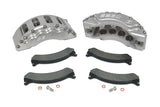 American Made V8-Barbarian 8-Piston Direct Fit Billet Aluminum Front Disc Brake Kit W/DS Rotors. Clear A193-1-DS