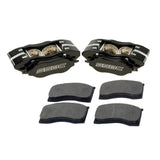 American Made Comp S 4-Piston Billet Aluminum Quick Change Front Caliper Upgrade Kit. Black A198-1BK