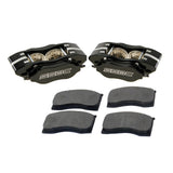 American Made Comp S 4-Piston Billet Aluminum Quick Change Front Caliper Upgrade Kit. Black A198BK