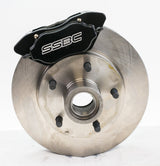 American Made Comp S 4-Piston Billet Aluminum Quick Change Front Caliper Upgrade Kit. Black A198BK