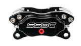 American Made Comp S 4-Piston Billet Aluminum Quick Change Front Caliper Upgrade Kit. Black A199-1BK