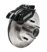 American Made Comp S 4-Piston Billet Aluminum Quick Change Front Caliper Upgrade Kit W/Pads. Black A200-1BK