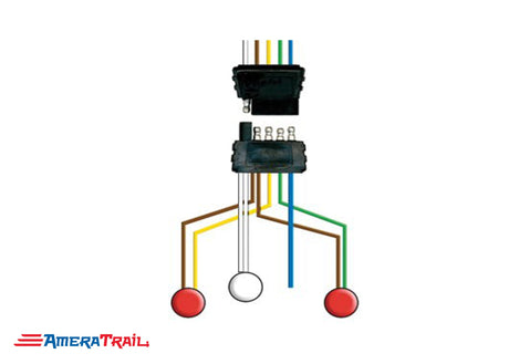 5 Way Trailer Harness w/ 35' Lead, DUAL GROUND -Optronics