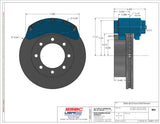 American Made 4 Wheel B8-Barbarian 8 Piston Direct Fit Billet Aluminum Big Brake Bundle. Black A403-2021BLK-BBB