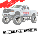 American Made 4 Wheel B8-Barbarian 8 Piston Direct Fit Billet Aluminum Big Brake Bundle. Black A403-2021BLK-BBB