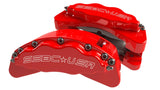 American Made B8-Barbarian 8 Piston Billet Aluminum Direct Fit Rear Caliper Disc Brake Kit W/DS Rotors. Red