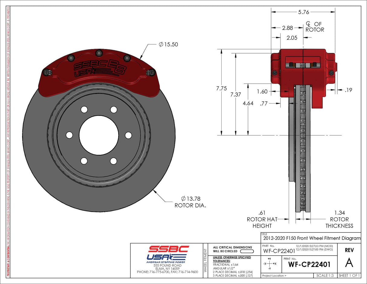 American Made 4 Wheel B8-Brawler 8 Piston Direct Fit Billet Aluminum Big Brake Bundle. A414-2021-BBB