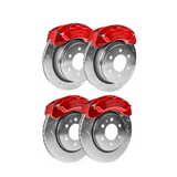 American Made 4 Wheel B8-Brawler 8 Piston Direct Fit Billet Aluminum Big Brake Bundle. Red A414-3031R-BBB