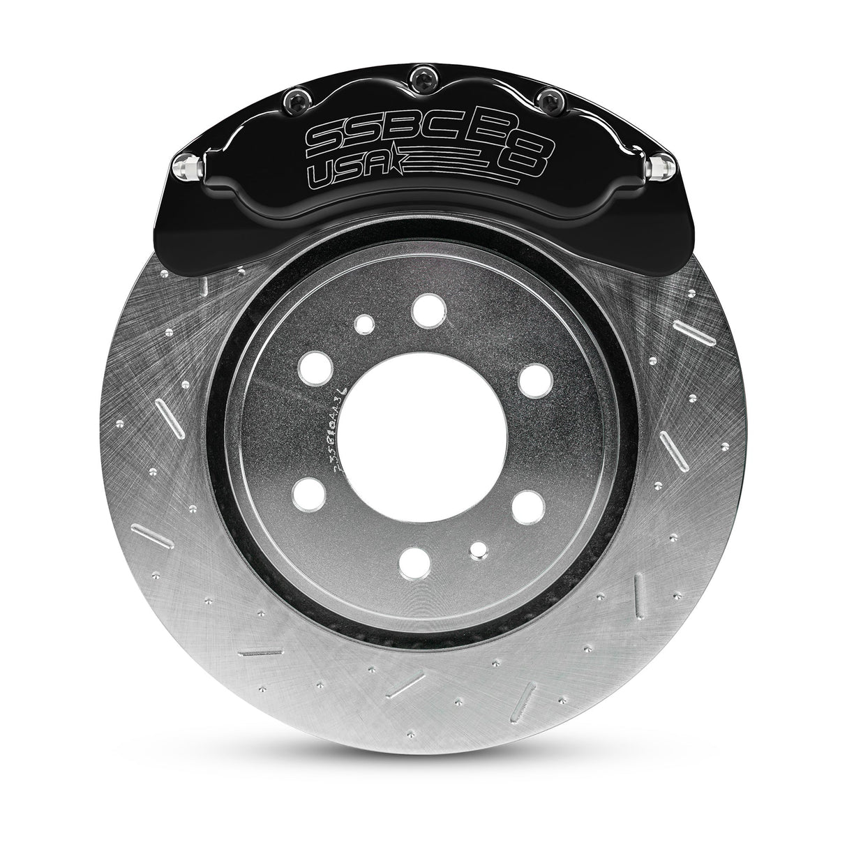 American Made B8-Brawler 8 Piston Direct Fit Front Caliper Upgrade Kit. Black A414-30BLK