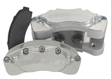 American Made B4-Brawler LT Direct Fit 4-Piston Billet Aluminum Rear Caliper Disc Brake Kit w/DS Rotors. Clear A415-11-DS