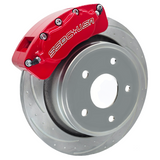 American Made B4-Brawler LT Direct Fit 4-Piston Billet Aluminum Rear Caliper Upgrade Kit. Red A415-11R