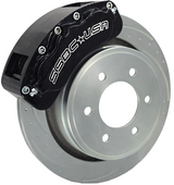 American Made B6-Brawler LT Direct Fit 6-Piston Billet Aluminum Front Caliper Upgrade Kit . Black A415-20BLK