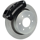 American Made B4-Brawler LT Direct Fit 4-Piston Billet Aluminum Rear Caliper Upgrade Kit. Black A415-21BLK