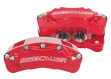 American Made B4-Brawler LT Direct Fit 4-Piston Billet Aluminum Rear Caliper Disc Brake Kit W/DS Rotors. Red A415-21R-DS