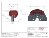 American Made 4 Wheel Moab Direct Fit Billet Aluminum Big Brake Bundle. A434-1011BLK-BBB
