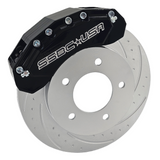 American Made M6-Moab 6-Piston Billet Aluminum Front Caliper Disc Brake Kit W/DS Rotors. Black A434-10BLK-DS
