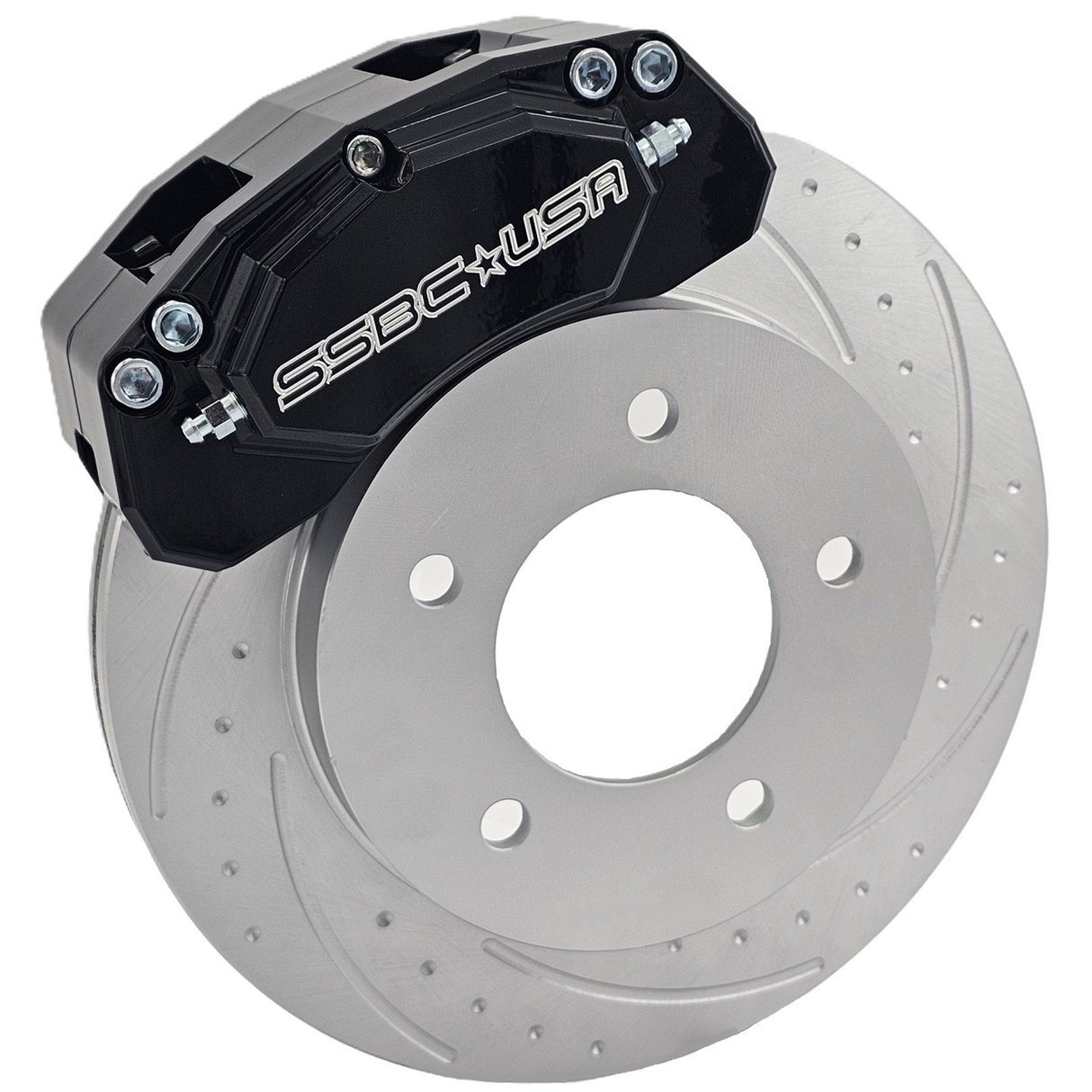American Made M4-Moab 4-Piston Billet Aluminum Rear Disc Brake Kit W/DS Rotors. Black A434-11BLK-DS