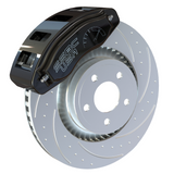 American Made R6-Redline 6 Piston Billet Aluminum Direct Fit Front Caliper Upgrade Kit. Black A551-20BLK