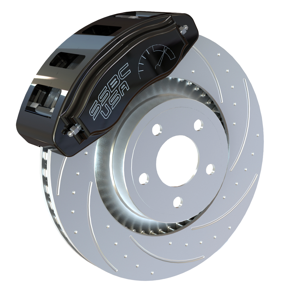 American Made R6-Redline 6 Piston Billet Aluminum Direct Fit Front Caliper Upgrade Kit. Black A550-20BLK