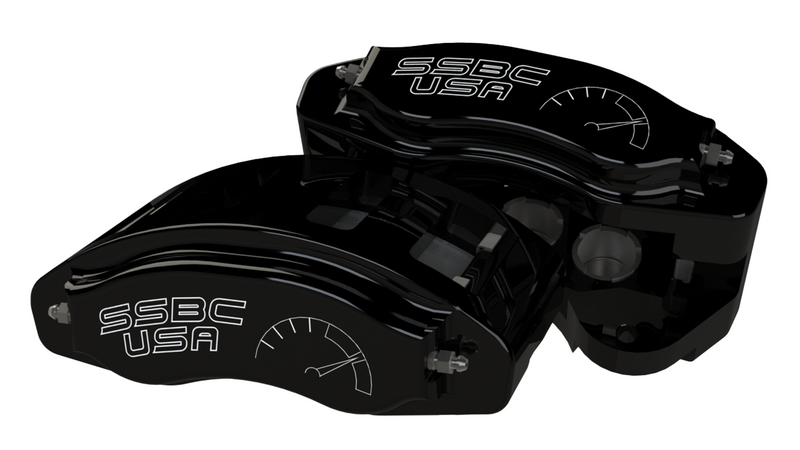 American Made R6-Redline 6 Piston Billet Aluminum Direct Fit Front Disc Brake Kit W/DS Rotors. Black A551-20BLK-DS