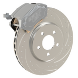 American Made R1-Redline Billet Aluminum Direct Fit Rear Disc Brake Kit W/DS Rotors. Clear A550-21-DS
