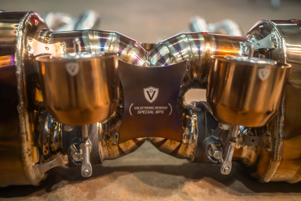 Valvetronic Valved Race Exhaust System for Porsche 911 Turbo 991.1 / 991.2 Valvetronic Designs