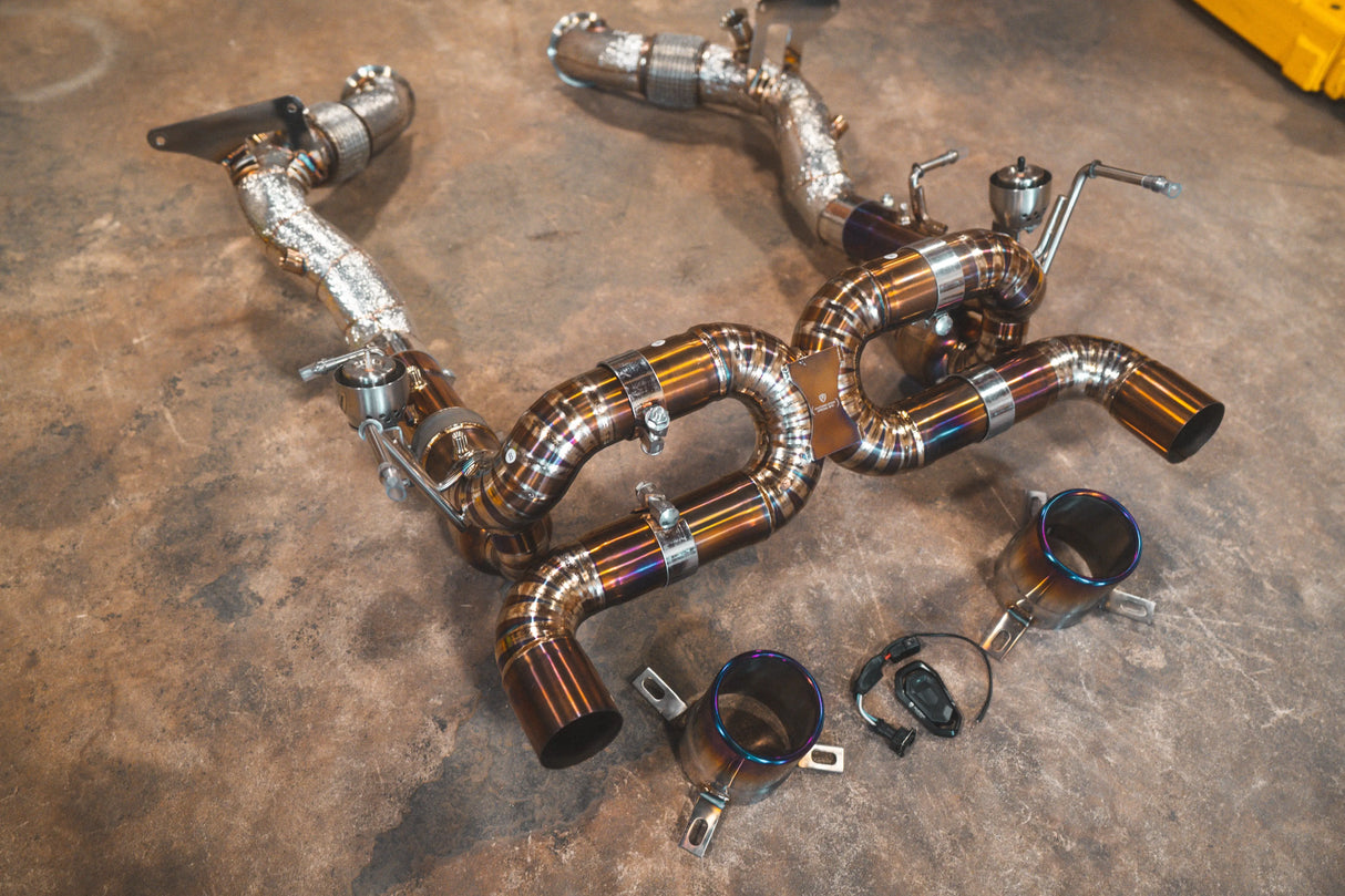 Ferrari F8 Valved Sport Exhaust System Valvetronic Designs