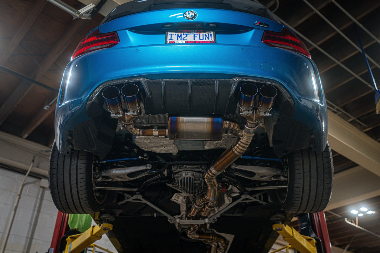 BMW F87 M2 Competition Equal Length Valved Sport Exhaust System Valvetronic Designs