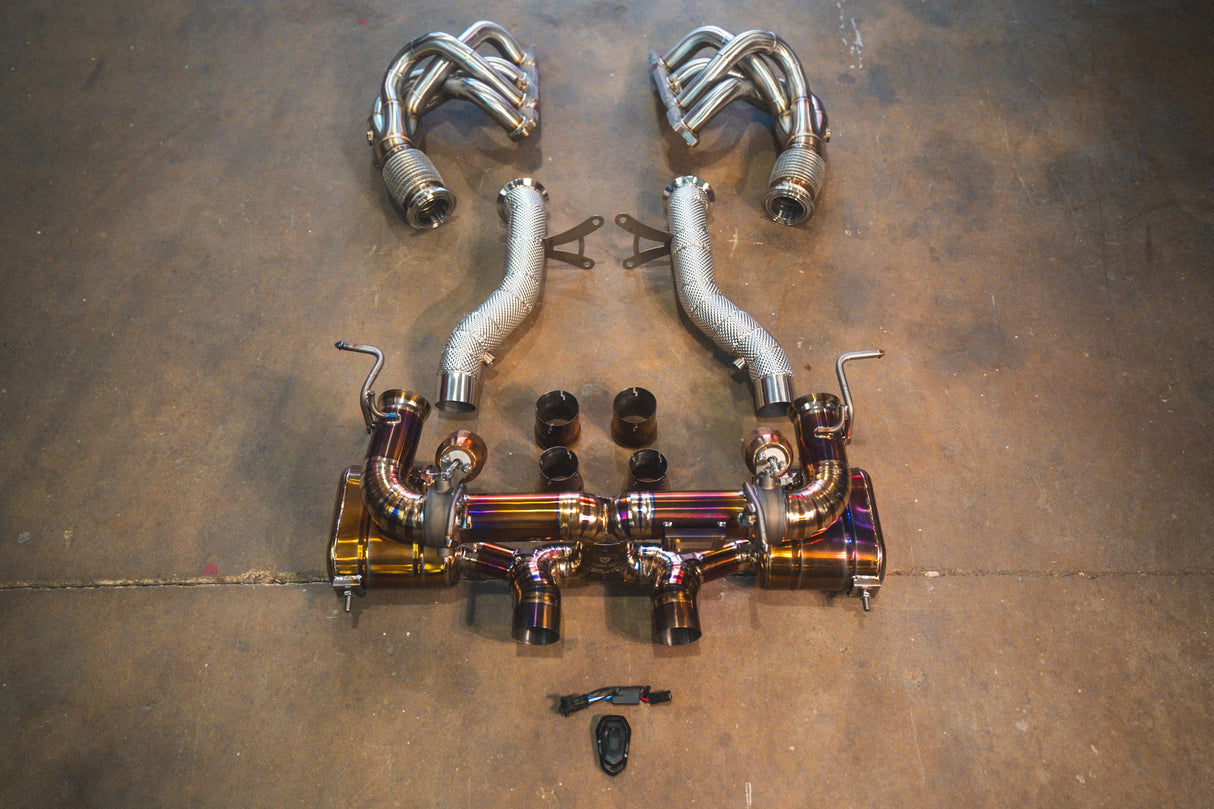 Ferrari 458 Italia Valved Sport Exhaust System Valvetronic Designs