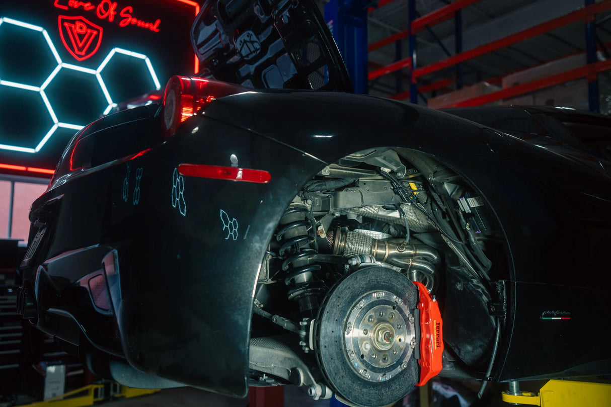 Ferrari 458 Italia Valved Sport Exhaust System Valvetronic Designs