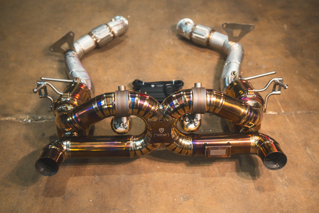 Ferrari 488 GTB Valved Sport Exhaust System Valvetronic Designs
