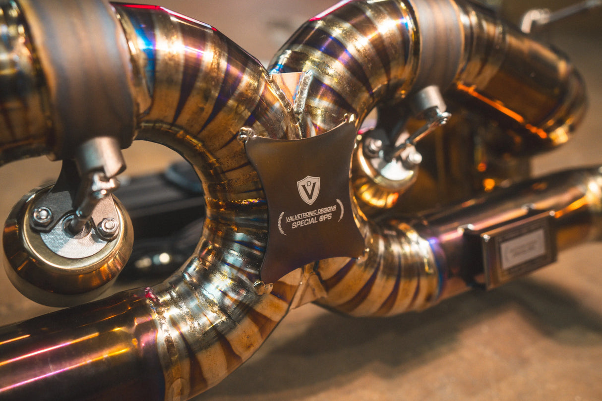 Ferrari 488 GTB Valved Sport Exhaust System Valvetronic Designs
