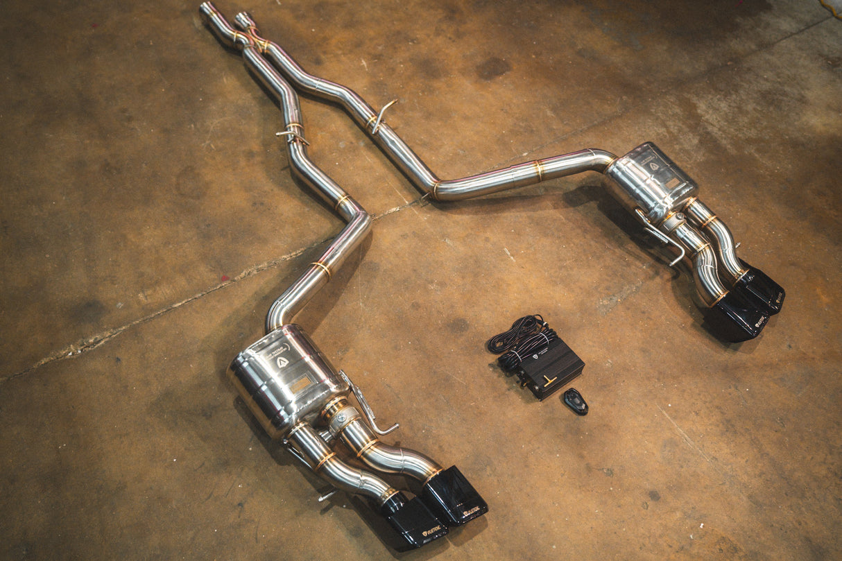 Mercedes W218 CLS63 AMG Valved Sport Exhaust System Valvetronic Designs