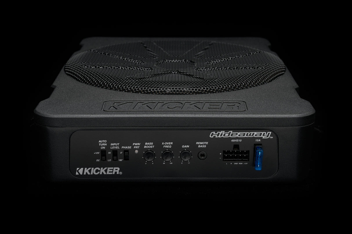 Kicker Plug & Play Hideaway Powered 10" Subwoofer Bundle Upgrade | '07 - '18 JK Wrangler