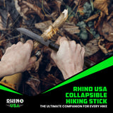 Tactical Hiking Stick w/ Integrated Survival Kit
