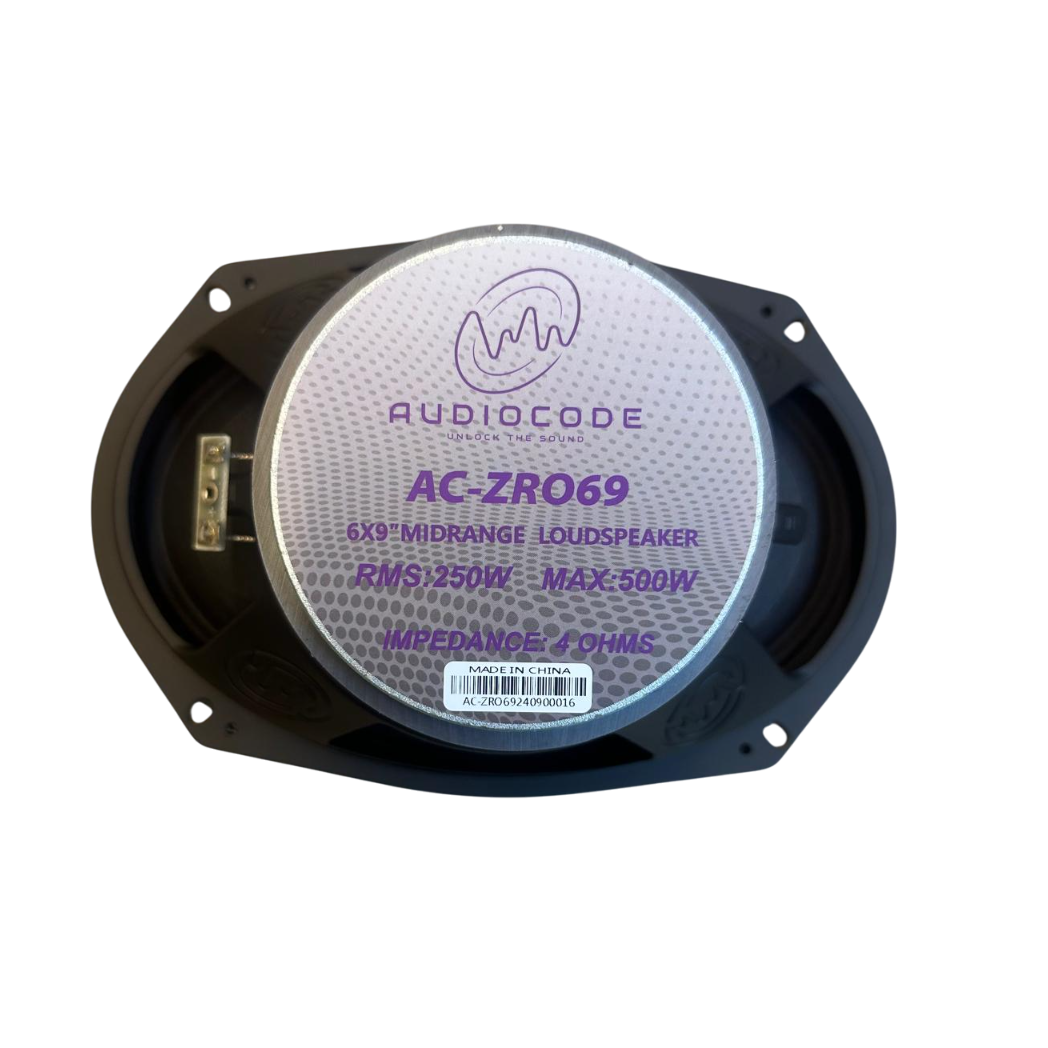 Audio Xtreme Code AC-ZRO69 | 6"x9" 250W RMS Midrange Speaker with Bullet (Single) Audio Xtreme Code