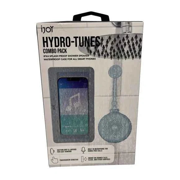 iJoy Hydro Tunes Bluetooth Shower Speaker & Waterproof Shower Phone Case Set TekShack