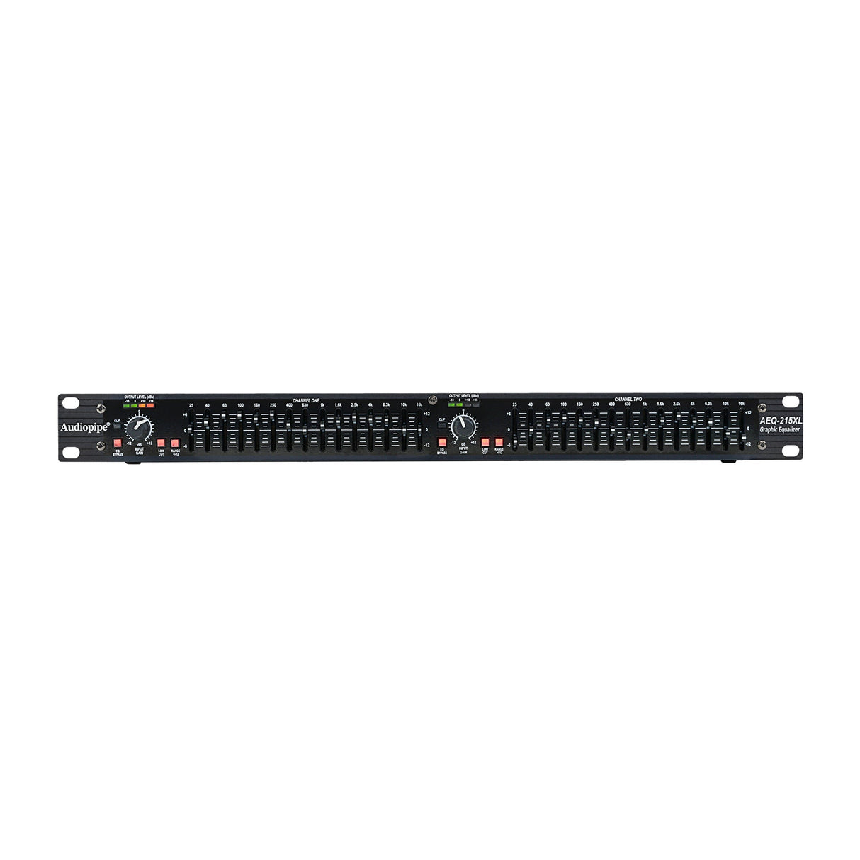 Dual Channel 15 Band Graphic Equalizers (AEQ-215XL) Audiopipe