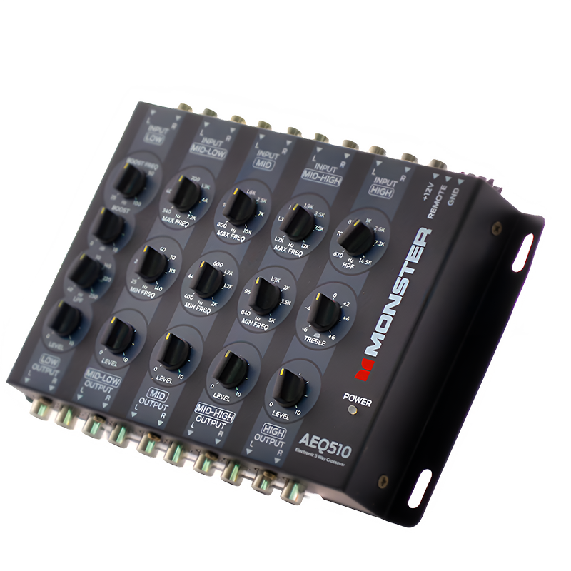 Monster AEQ510 5-Way Electronic Crossover + Line Driver Monster Audio