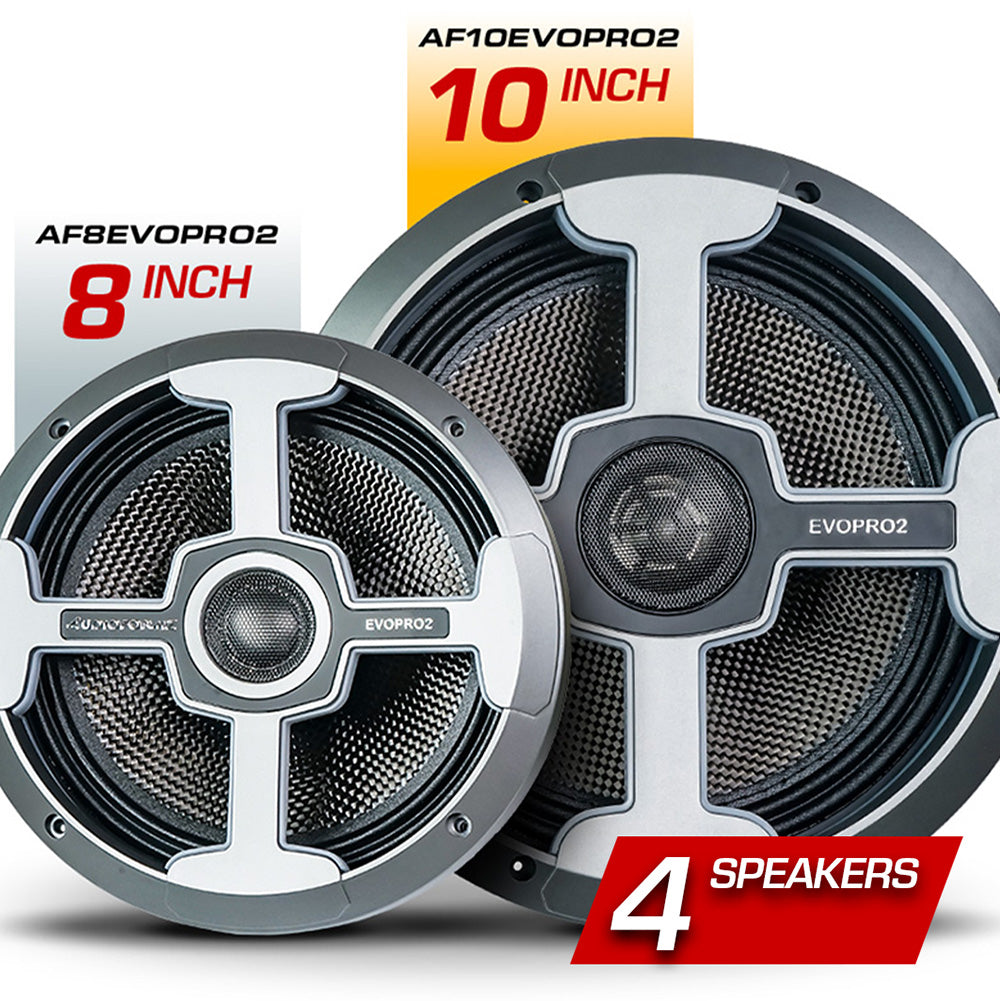 Four(4) 10in Speakers - Upgrade from EVO2 (Installed) Add-On