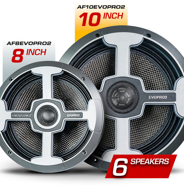 Six(6) 10in Speakers - Upgrade from EVOPRO2 (Installed) Add-On